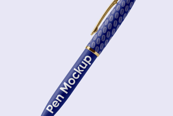 Free Standing Pen Mockup