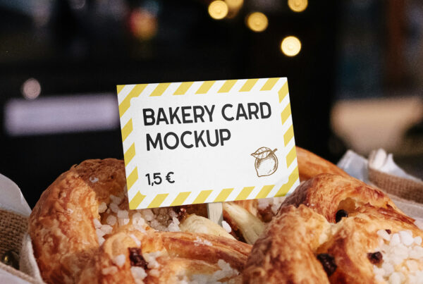 Free Bakery Card Mockup