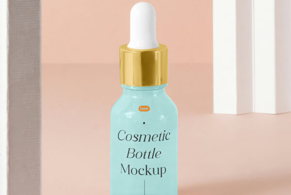 Free Cosmetic Dropper Bottle Mockup