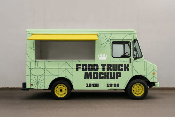 Free Food Truck Mockup
