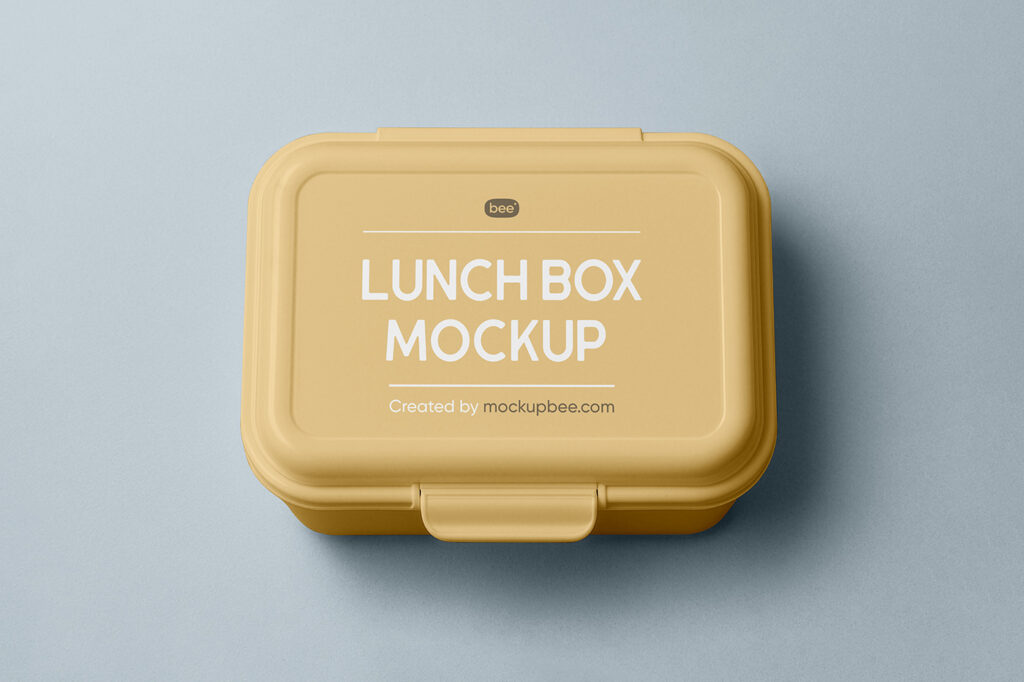 Free Lunch Box Mockup