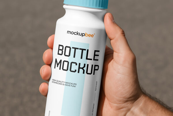 Free Sports Bottle Mockup