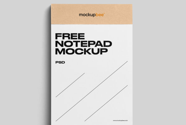 Free Stationery Notepad Mockup