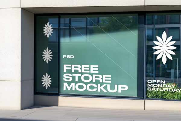 Free Sunny Storefront Mockup