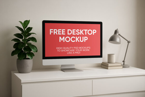 Free iMac Screen Mockup