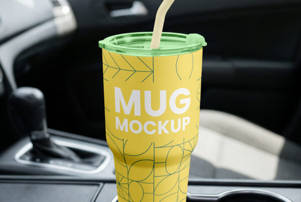 Free Big Reusable Mug Mockup