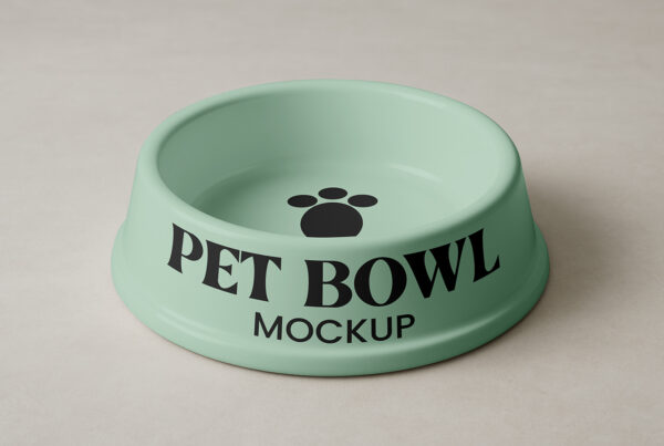Free Pet Bowl Mockup