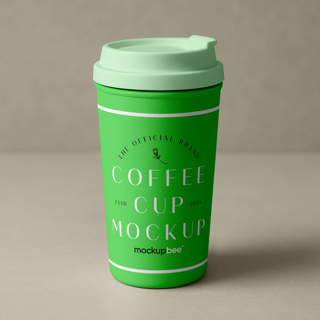 Free Take Away Mug Mockup