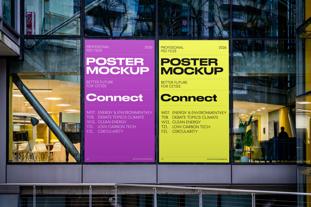 Free Commercial Citylight Mockups