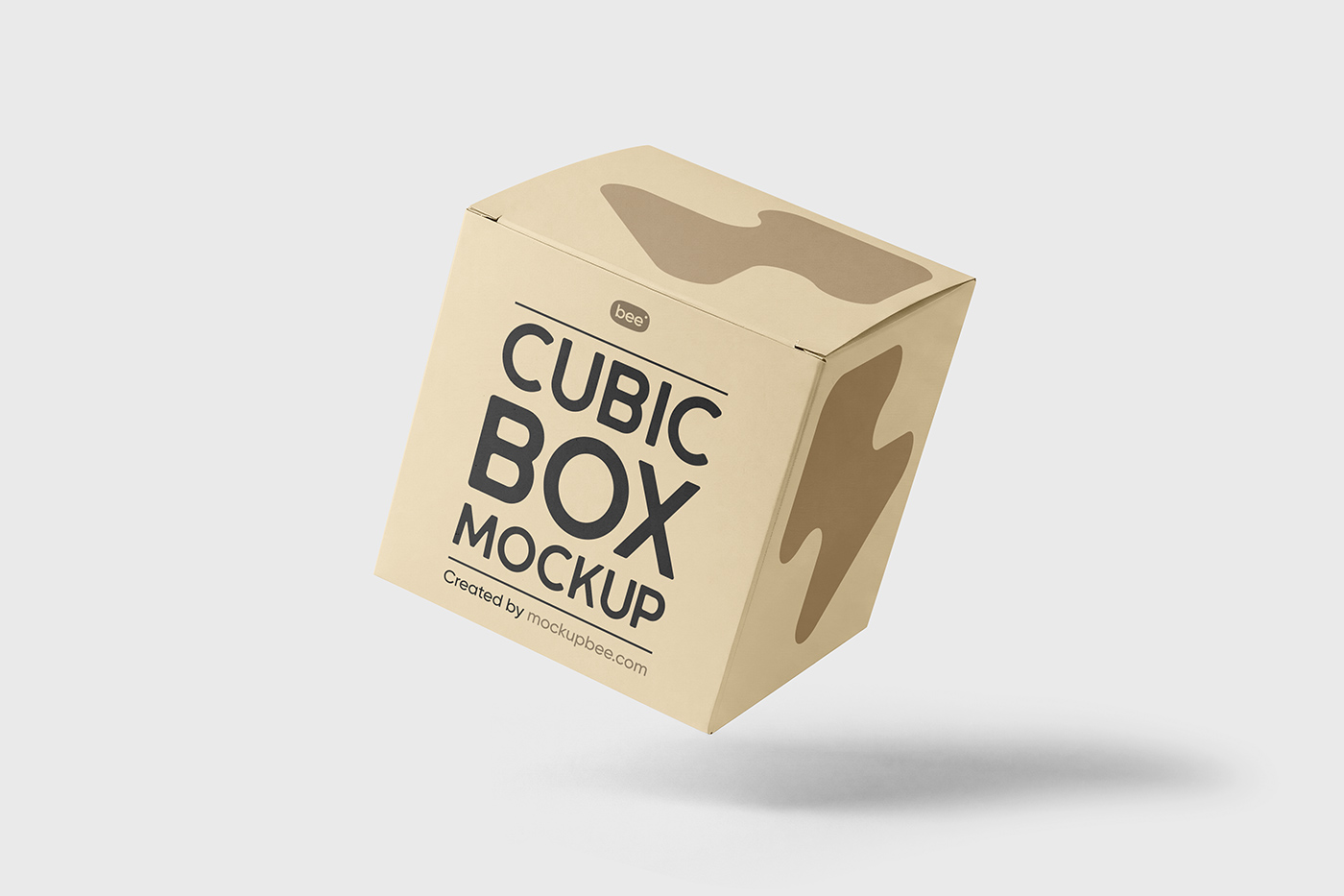 Free Cubic Box Mockup - mockupbee