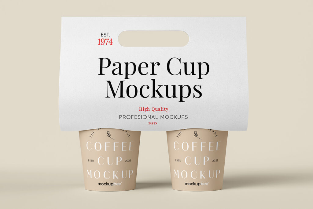 Free Cup Holder Mockup
