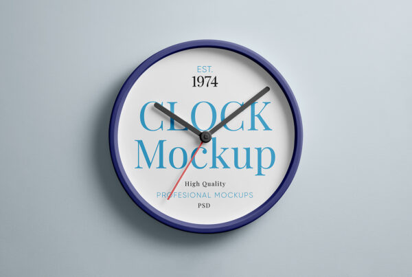 Free Clock Mockup