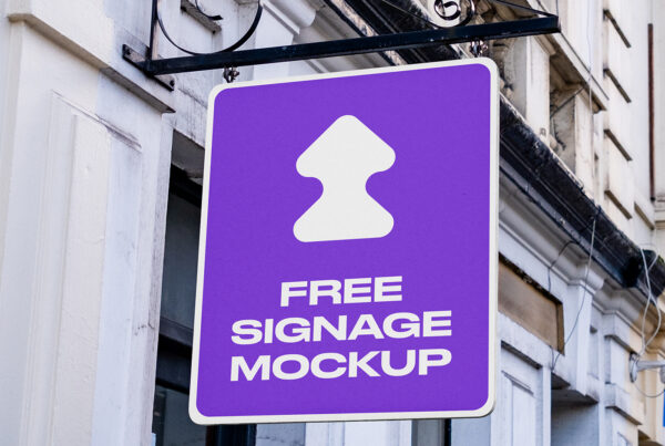 Free Plywood Signage Mockup