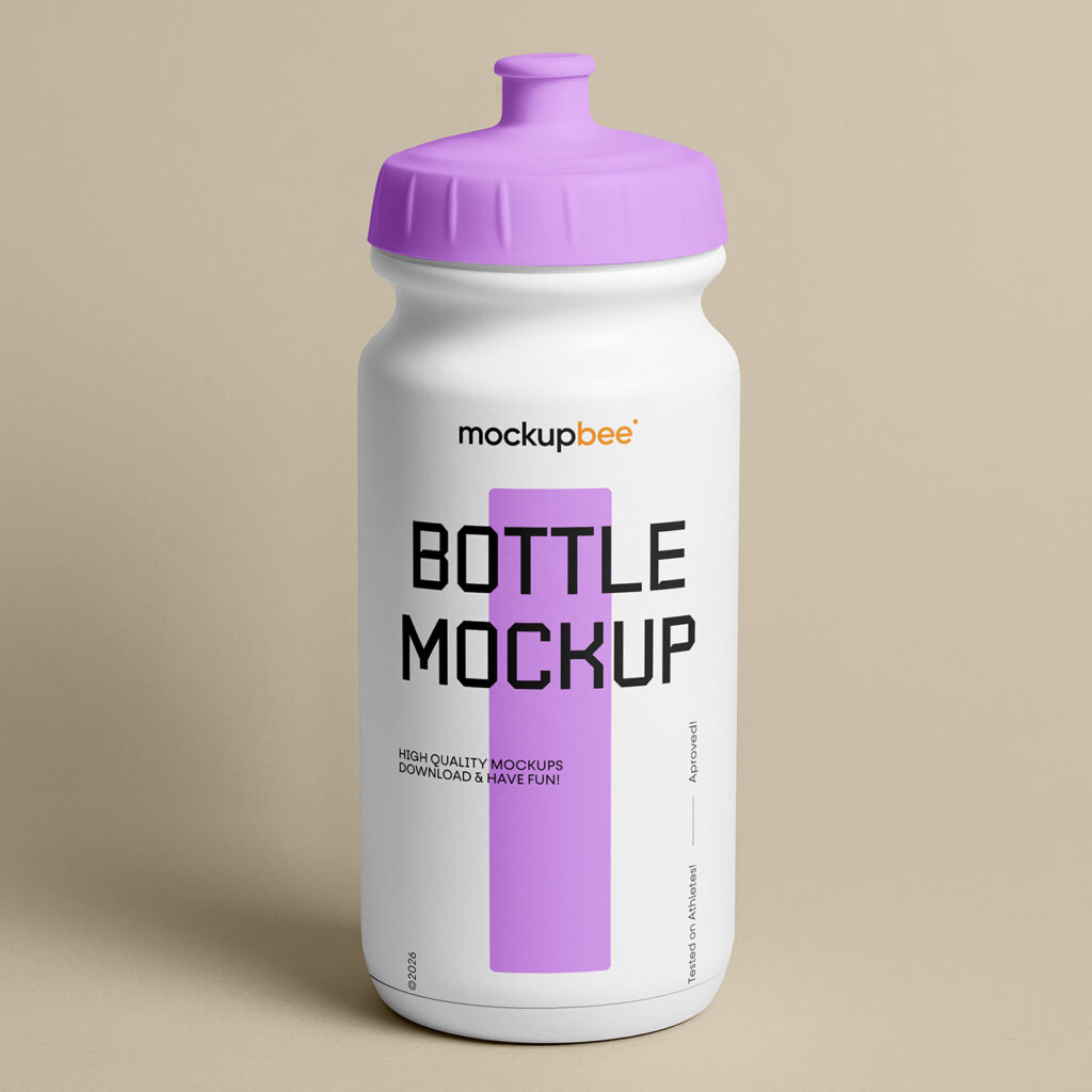 Free Sports Bottle Studio Shot Mockup