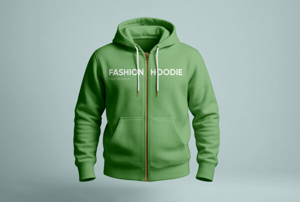 Free Zip Hoodie Mockup