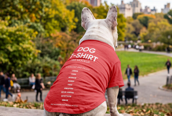 Free Dog T-Shirt Mockup