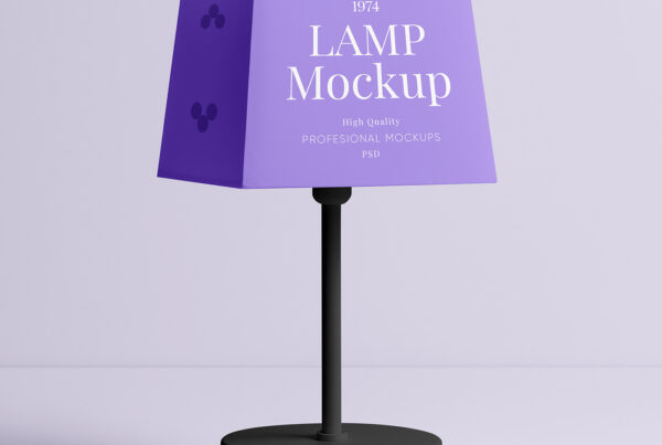 Free Lamp Studio Shot Mockup