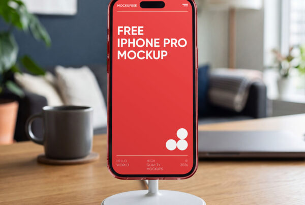 Free Phone on Charger Mockup