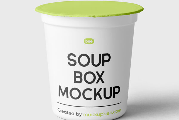 Free Styrofoam Soup Box Mockup