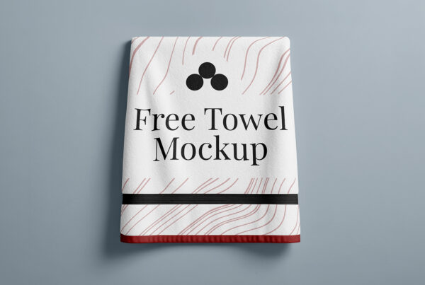 Free Hanging Towel Mockup
