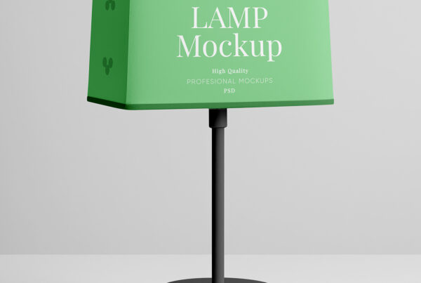 Free Horizontal Lamp Mockup
