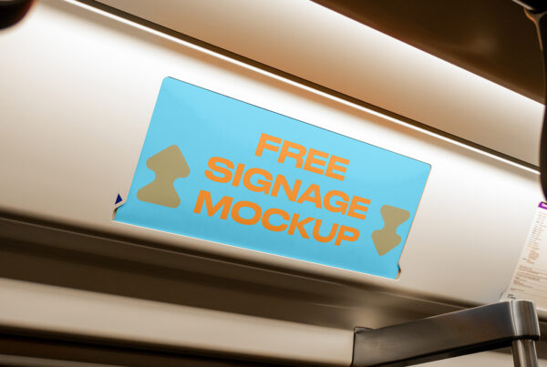 Free Metro Signage Mockup