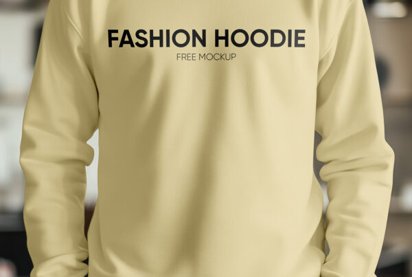 Free Sweatshirt Close View Mockup
